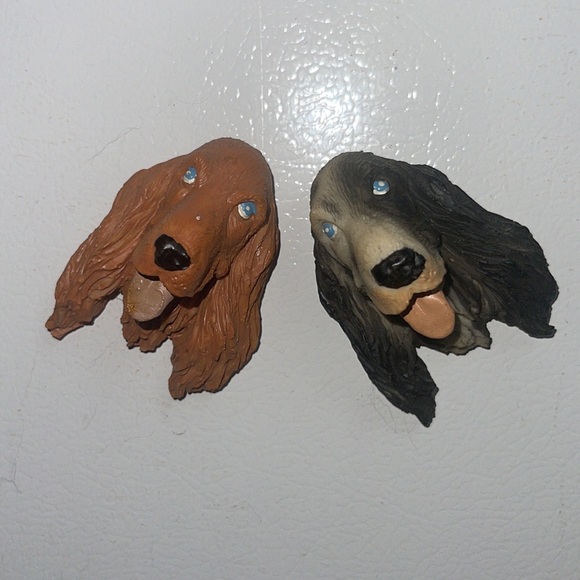 Pair of Spaniel Doggies fridge magnets - Picture 7 of 7